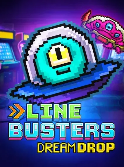 Decorative casino game artwork for Cazeus: Line Busters Dream Drop